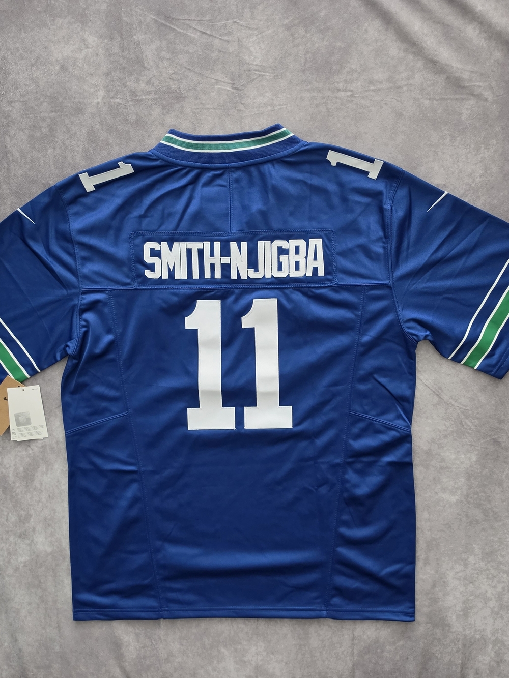 Nike Men's #11 Blue Smith-Njigba Football Jersey